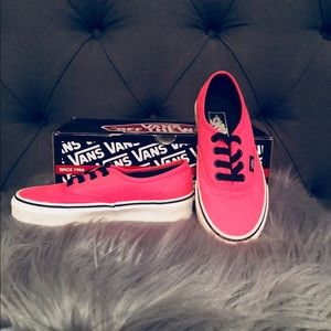 Fluorescent Pink Vans (Neon)
